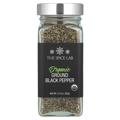 The Spice Lab  Organic Ground Black Pepper  2.2 oz (62 g)