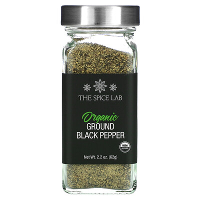 The Spice Lab Органический молотый черный перец, 62 г (2,2 унции)