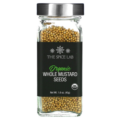 The Spice Lab Органические цельные семена горчицы, 45 г (1,6 унции)