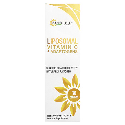 Product Image for SunLipid, Liposomal Vitamin C + Adaptogens, 5.07 fl oz (150 ml)