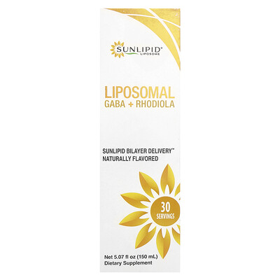 Product Image for SunLipid, Liposomal GABA + Rhodiola, 5.07 fl oz (150 ml)