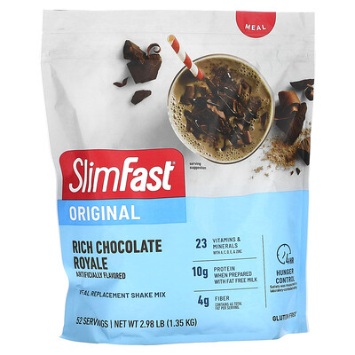 SlimFast  Original  Meal Replacement Shake Mix  Rich Chocolate Royale  2.98 lb (1.35 kg)