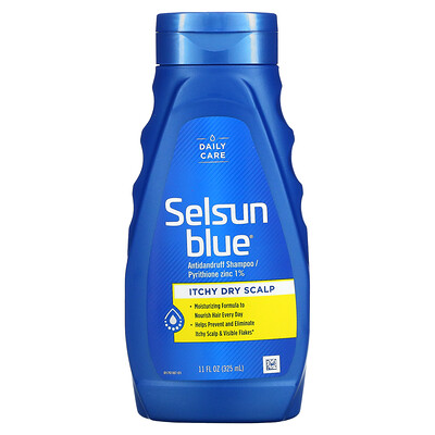 Купить Selsun Blue Шампунь против перхоти, зуд для сухой кожи головы, 325 мл (11 жидк. Унций)
