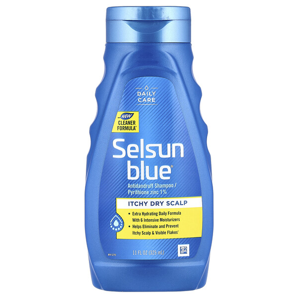 Selsun Blue Antidandruff Shampoo, Itchy Dry Scalp, 11 fl oz (325 ml)