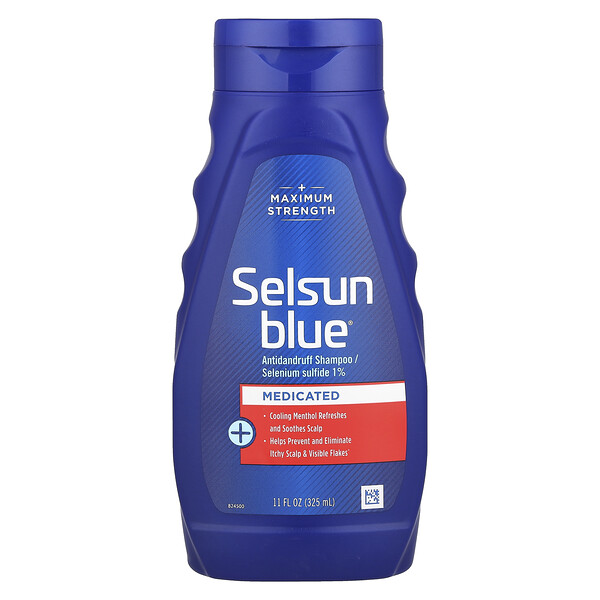 Selsun Blue Antidandruff Shampoo, Medicated, 11 fl oz (325 ml)