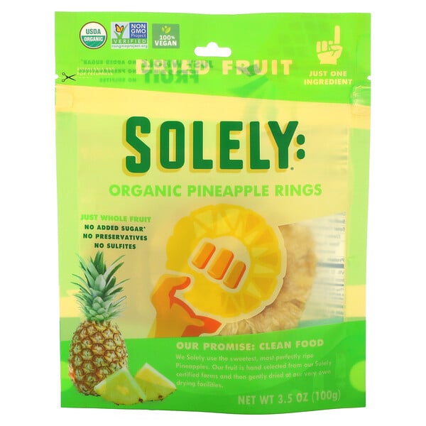 Organic Pineapple Rings, 3.5 oz (100 g)