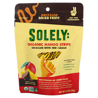 Solely, Organic Mango Strips, 2.8 oz (80 g)