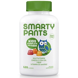 SmartyPants, Kids Complete and Fiber , 120 жевательных конфет