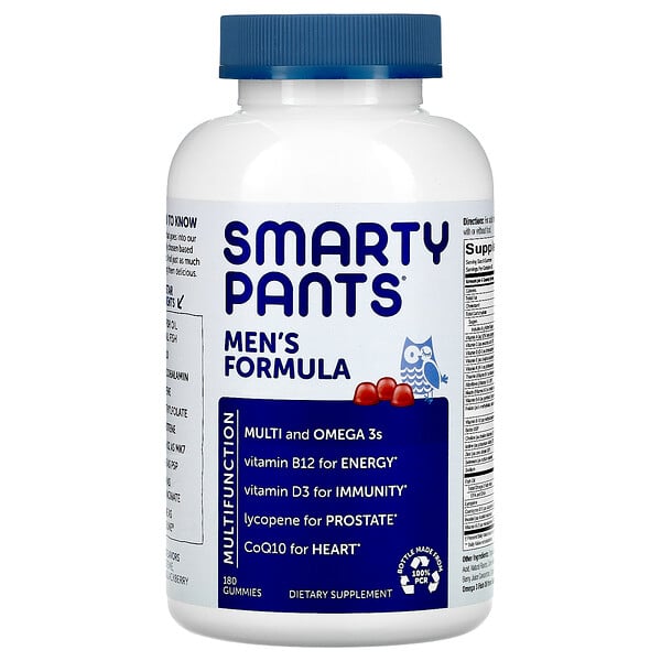 SmartyPants, Fórmula completa para hombres, 180 gomitas