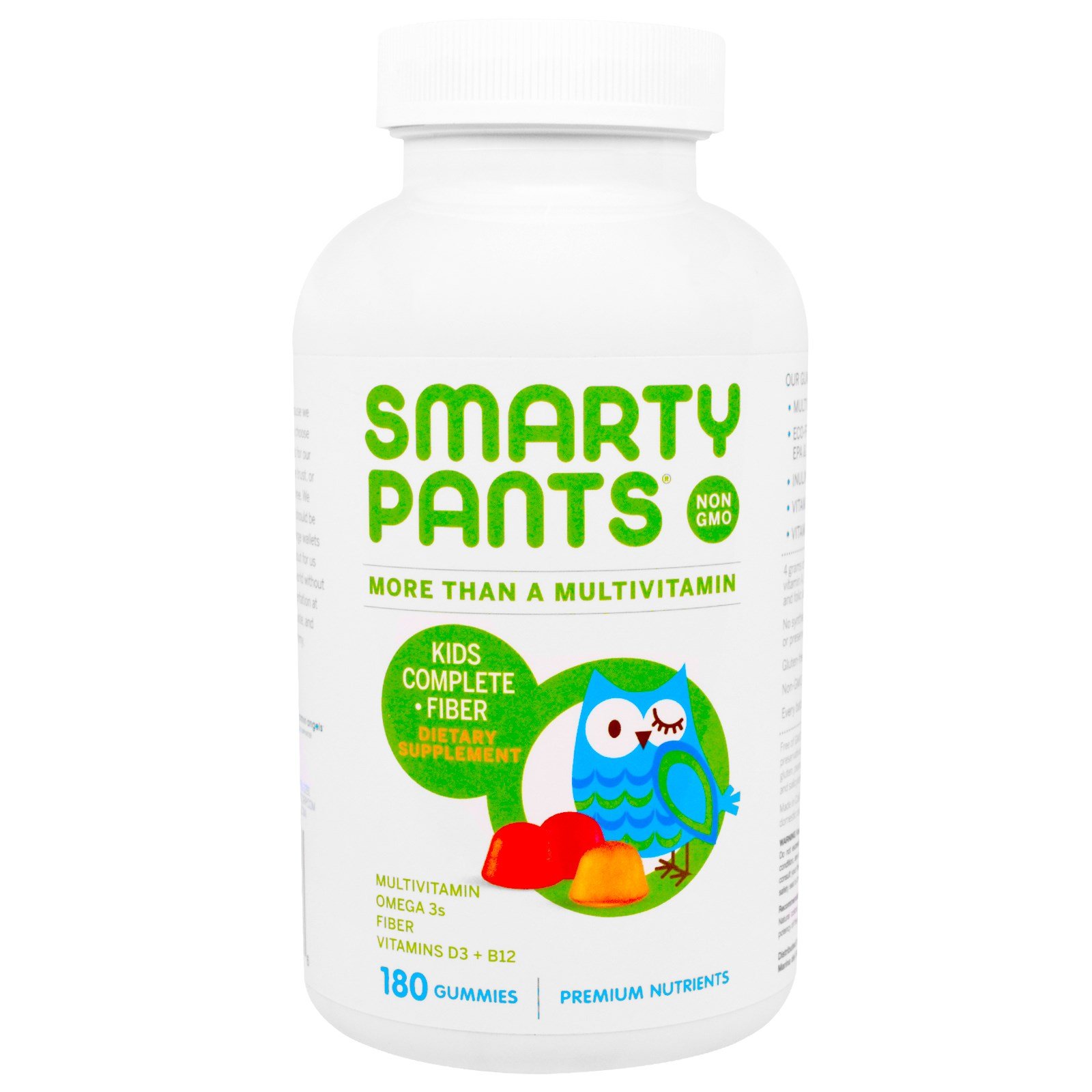 SmartyPants, Kids Complete Fiber Multivitamin, 180 Gummies - IHerb