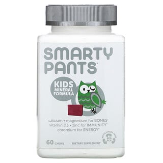SmartyPants, تركيبة المعادن للأطفال، مزيج التوت، 60 قرض مضغ