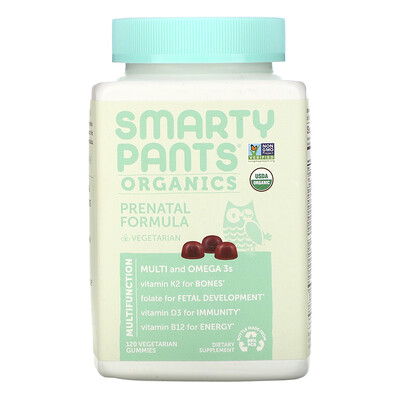 SmartyPants Organics, Prenatal Formula, 120 Vegetarian Gummies