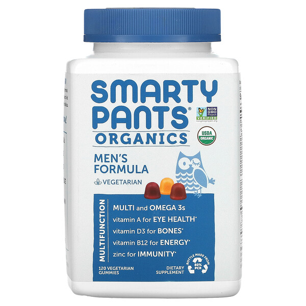 Organics, Men's Formula, Raspberry, Orange, and Cherry, 120 Vegetarian Gummies