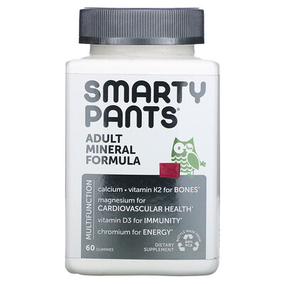 

SmartyPants, Adult Mineral Formula, Mixed Berry , 60 Gummies