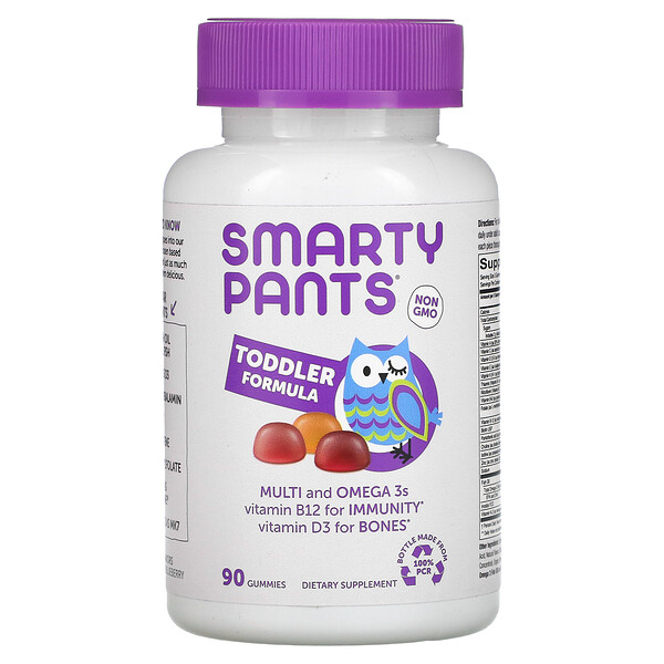 SmartyPants, ΠΌΡΠ»ΡΡΠΈΠ²ΠΈΡΠ°ΠΌΠΈΠ½Ρ ΠΈ ΠΎΠΌΠ΅Π³Π°-3 ΠΊΠΈΡΠ»ΠΎΡΡ Π΄Π»Ρ ΠΌΠ°Π»ΡΡΠ΅ΠΉ, Π²ΠΈΠ½ΠΎΠ³ΡΠ°Π΄, Π°ΠΏΠ΅Π»ΡΡΠΈΠ½ ΠΈ Π³ΠΎΠ»ΡΠ±ΠΈΠΊΠ°, 90Β ΠΆΠ΅Π²Π°ΡΠ΅Π»ΡΠ½ΡΡ
ΠΊΠΎΠ½ΡΠ΅Ρ