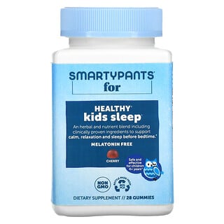 SmartyPants, Sueño saludable para niños, 4 años en adelante, Cereza, 28 gomitas