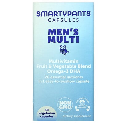 

SmartyPants Men's Multi 30 Vegetarian Capsules