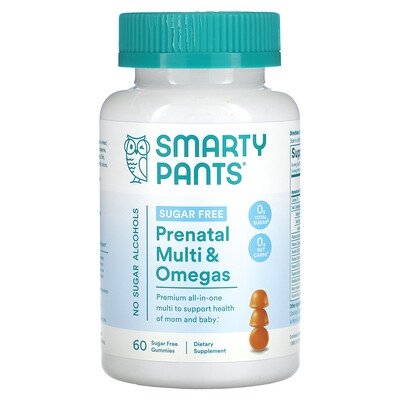 

SmartyPants Sugar Free Prenatal Multi & Omegas Lemon 60 Gummies