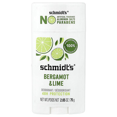 Product Image for Schmidt's, Deodorant, Bergamot & Lime, 2.65 oz (75 g)