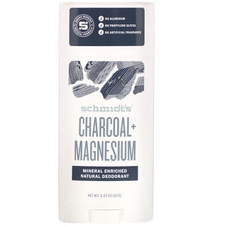 Schmidt's, Desodorante Natural, Carvão + Magnésio, 92 g (3,25 oz)