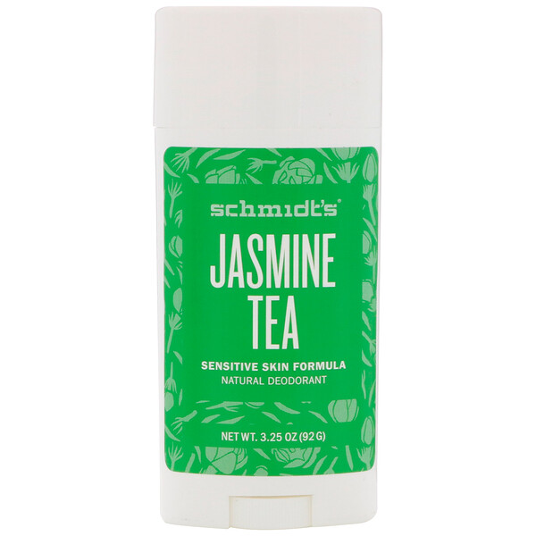 Schmidt's‏, Sensitive Skin Formula, Jasmine Tea, 3.25 oz (92 g)