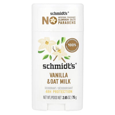 Schmidt's  Deodorant  Vanilla & Oat Milk  2.65 oz (75 g)