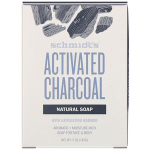 Отзывы о Schmidt's, Natural Soap for Face & Body, Activated Charcoal, 5 oz (142 g)