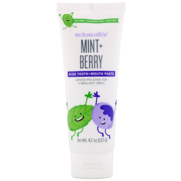 Kids Tooth + Mouth Paste, Mint + Berry, 4.7 oz (133 g)