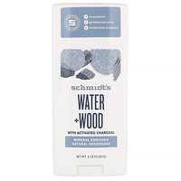 Mineral Enriched Natural Deodorant, Water + Wood, 3.25 oz (92 g) - изображение