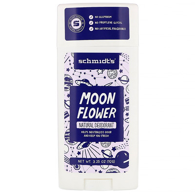 Schmidt's Natural Deodorant, Moon Flower, 3.25 oz (92 g)