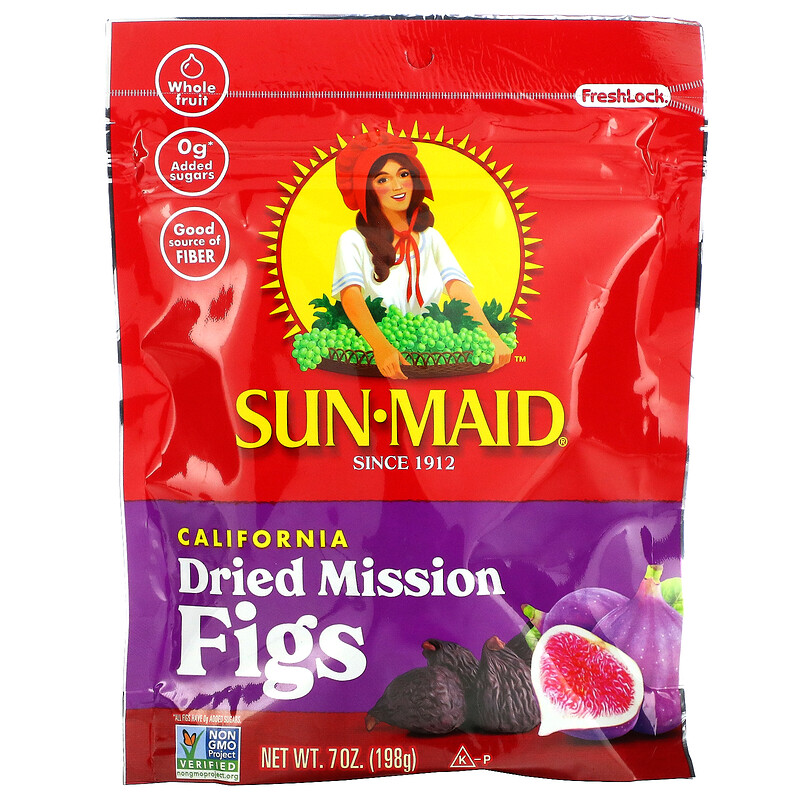 SunMaid, California Dried Mission Figs, 7 oz (198 g)