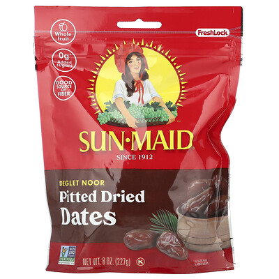 Sun-Maid  Deglet Noor Pitted Dried Dates  8 oz (227 g)