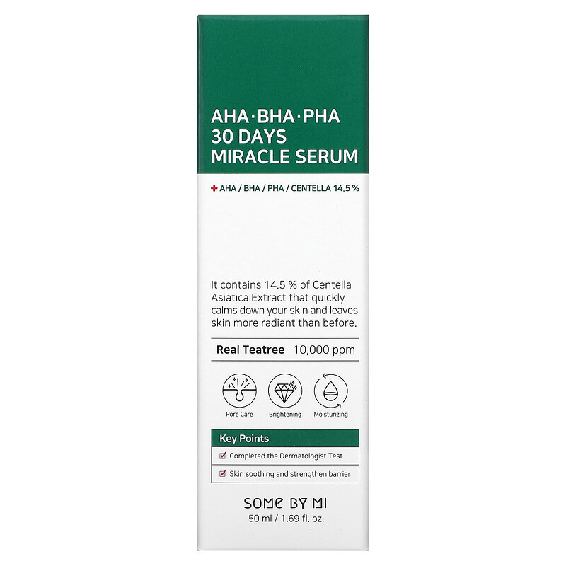SOME BY MI, AHA, BHA, PHA 30 Days Miracle Serum, 1.69 fl oz 50 ml