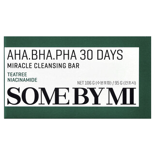 SOME BY MI, AHA. BHA. PHA 30 Days Miracle Cleansing Bar Soap, 95 g (106 g)
