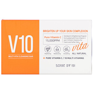 Отзывы о Some By Mi, V10 Multi Vita Cleansing Bar, 95g