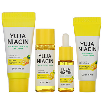 Some By Mi Yuja Niacin, стартовый набор для осветления кожи за 30 дней, набор из 4 продуктов