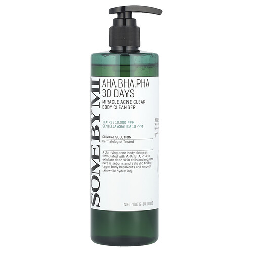 Some By Mi SOME BY MI, AHA. BHA. PHA 30 Days Miracle Acne Clear Body Cleanser, 14.10 oz (400 g)