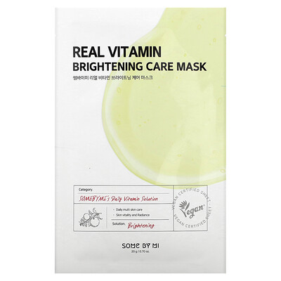 

Some By Mi Real Vitamin Brightening Care Beauty Mask 1 Sheet 0.7 oz (20 g)