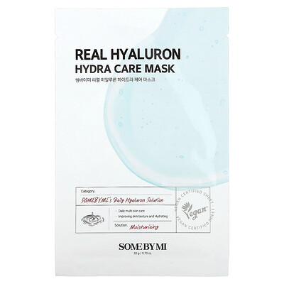SOME BY MI  Real Hyaluron  Hydra Care Beauty Mask  1 Sheet  0.70 oz (20 g)