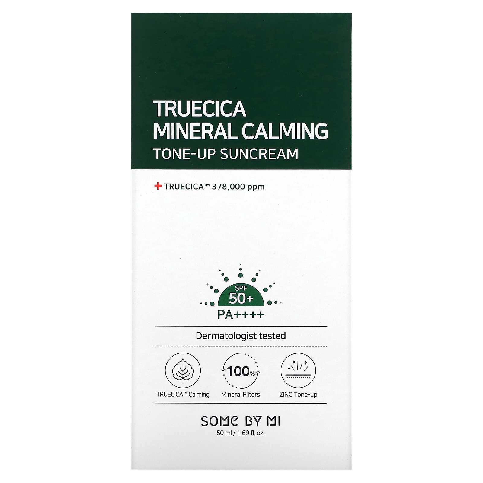 Calm tone. Some by mi truecica Mineral Calming Tone-up Sunscreen 50 pa++++.