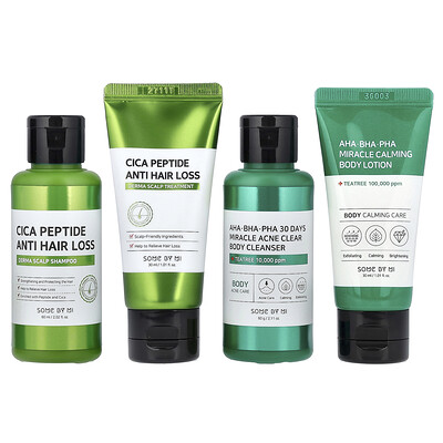 Product Image for SOME BY MI, Miracle Hair & Body Starter Kit, 4 Piece Kit