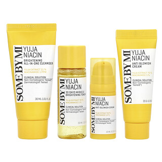 SOME BY MI, Yuja Niacin, Antimanchas Starter Kit Edition, Kit com 4 Unidades