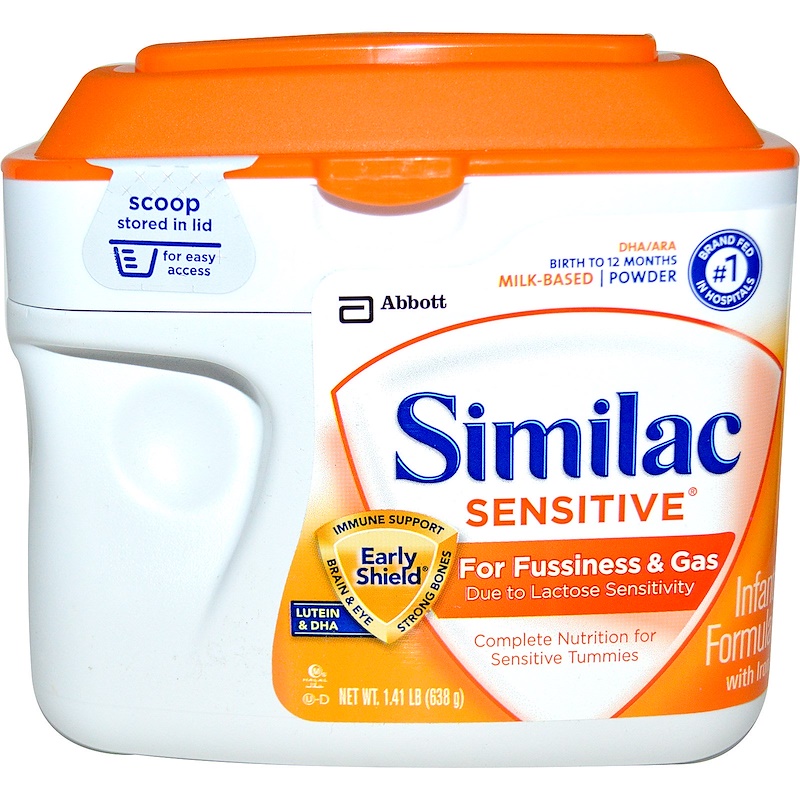 Similac, Sensitive, Infant Formula with Iron, Birth to 12 Months, 1.41
