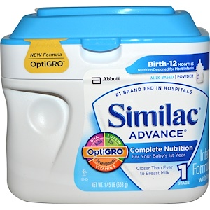 Купить Similac, Advance, детская смесь с содержанием железа, 1,45 фунтов (658 г)  на IHerb