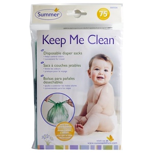Отзывы о Саммэр Инфант, Keep Me Clean, Disposable Diaper Sacks, 75 Count