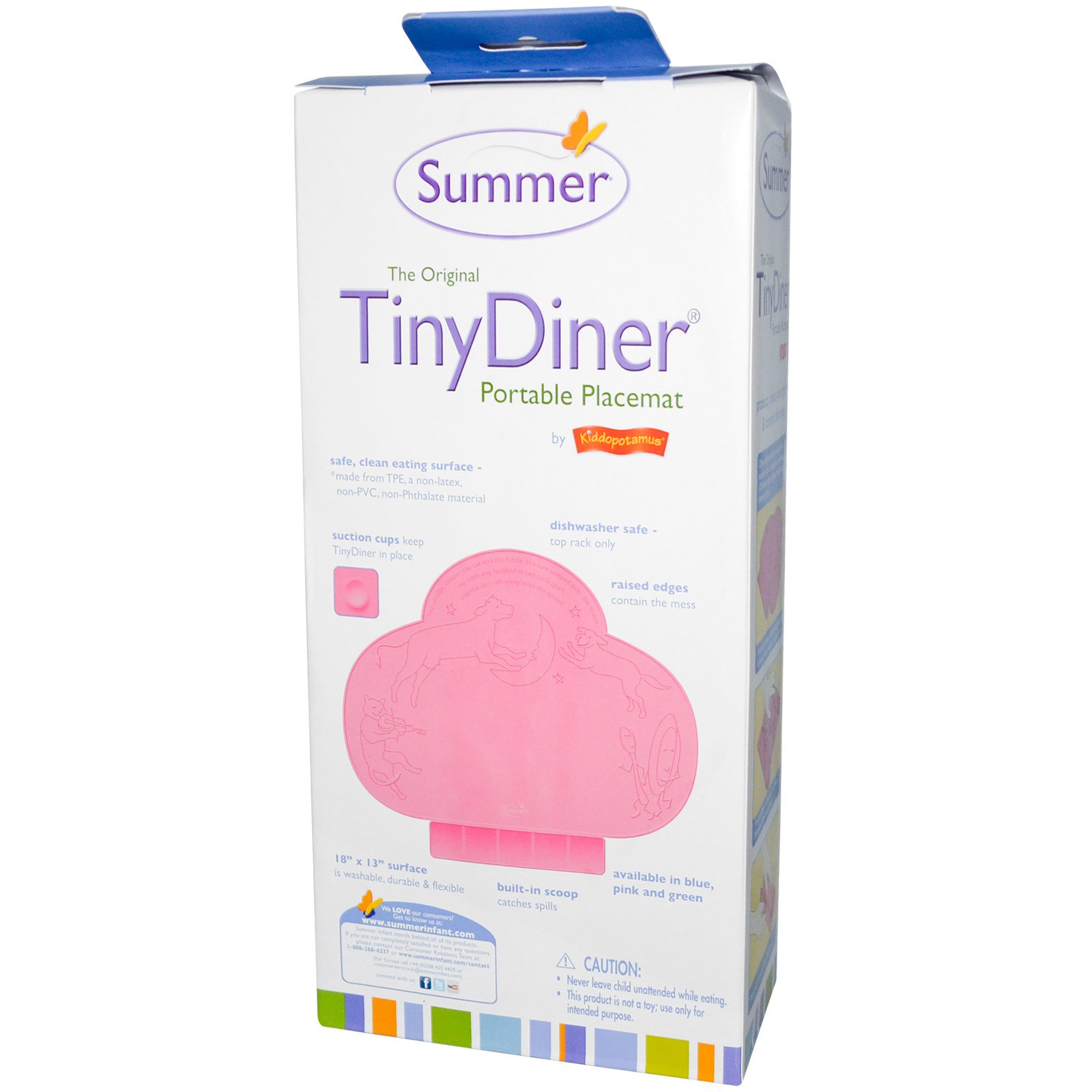 Summer Infant The Original Tinydiner Portable Placemat Pink 18