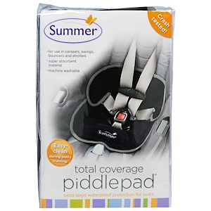 Summer Infant, "Piddlepad", детская накладка для полной защиты сиденья автомобиля от протекания, очень большой размер, 1 защитная накладка