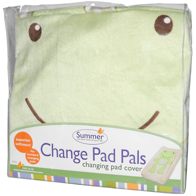Summer Infant, Change Pad Pals, Changing Pad Cover, Frog iHerb