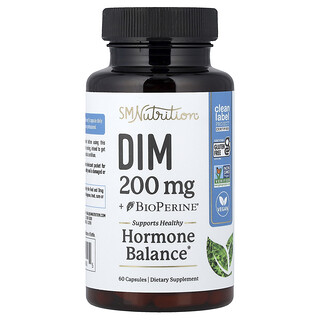 SMNutrition, DIM + BioPerine®, 60 κάψουλες