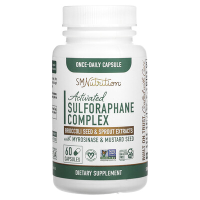 

SMNutrition Activated Sulforaphane Complex with Myrosinase & Mustard Seed 60 Capsules